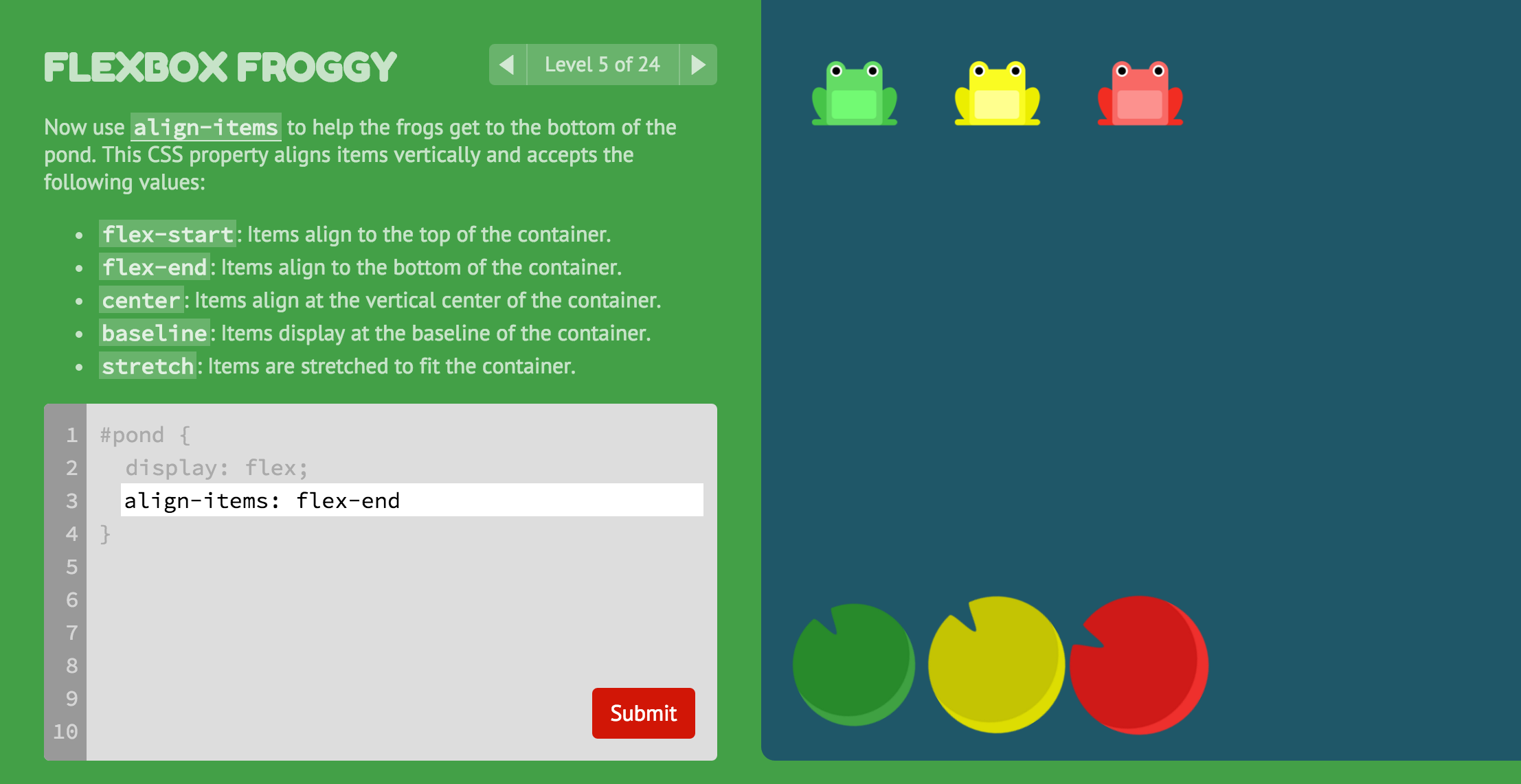 Image result for flexbox froggy